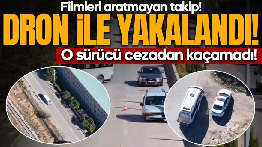 Filmleri aratmayan takip! Ara sokaklara girdi, dron ile yakalandı: O sürücü cezadan kaçamadı