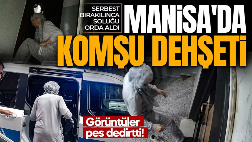 Görüntüler pes dedirtti! Matkapla saldırmıştı! Serbest kalınca ilk yaptığı bu oldu!