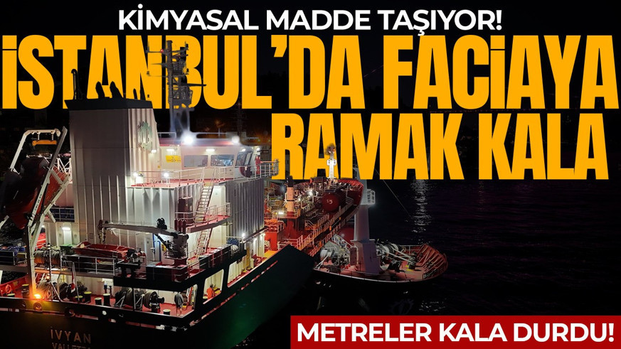 İstanbul’da faciaya ramak kala! Kimyasal madde taşıyor: Metreler kala durdu!