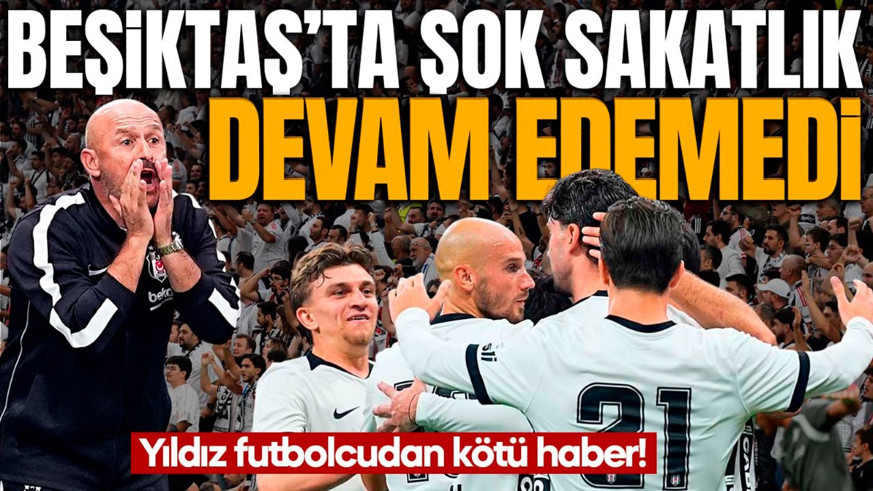 Beşiktaş- Kocaelispor maçında şok sakatlık! Yıldız futbolcu devam edemedi