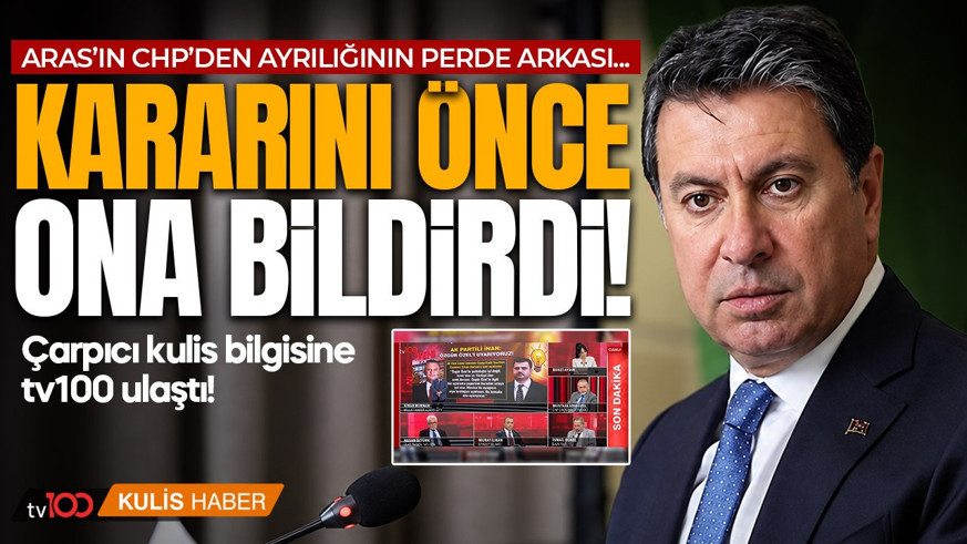 CHP'den istifa etmişti! Muğla Büyükşehir Belediye Başkanı Aras'ın ayrılığının perde arkasına tv100 ulaştı! Kararını önce ona bildirdi!