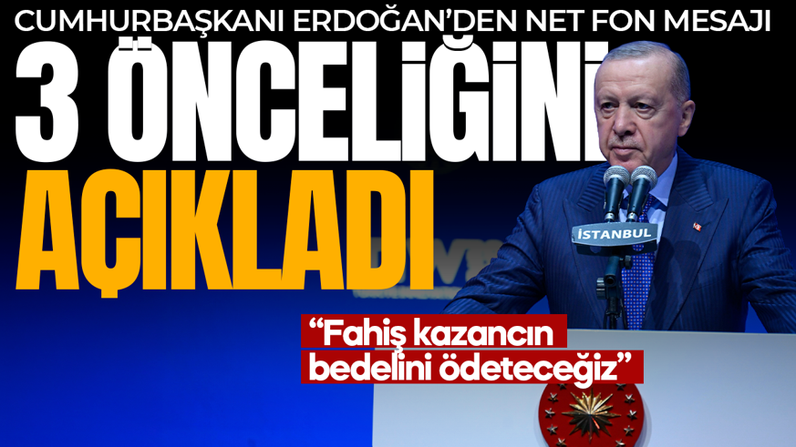 Cumhurbaşkanı Erdoğan fon soruşturmasında 3 önceliğini açıkladı