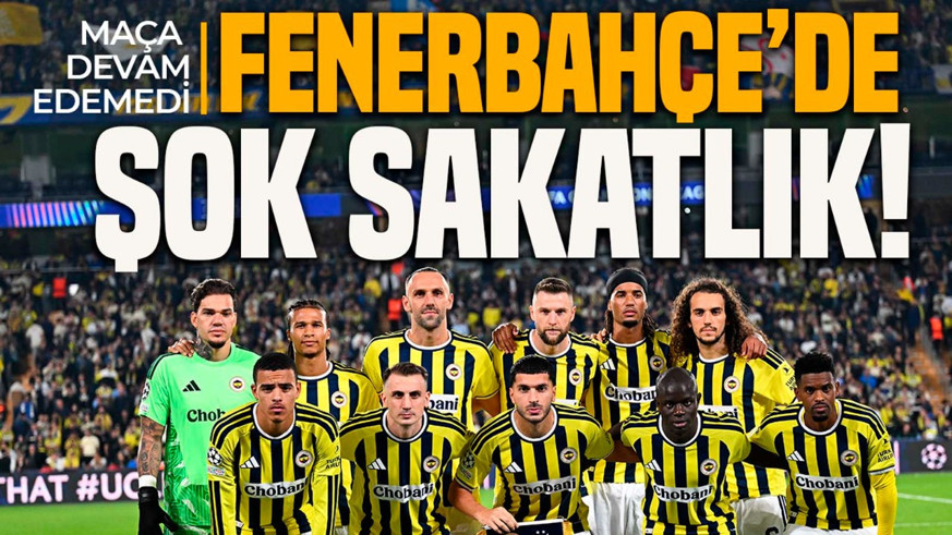 Fenerbahçe’de şok sakatlık! Yıldız futbolcu maça devam edemedi! Galatasaray derbisi kaçırabilir