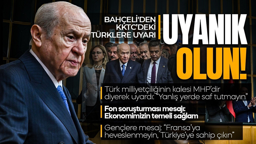 MHP lideri Bahçeli partisinin grup toplantısında önemli açıklamalar! Fon soruşturması mesajı: "Ekonomimizin temeli sağlam"