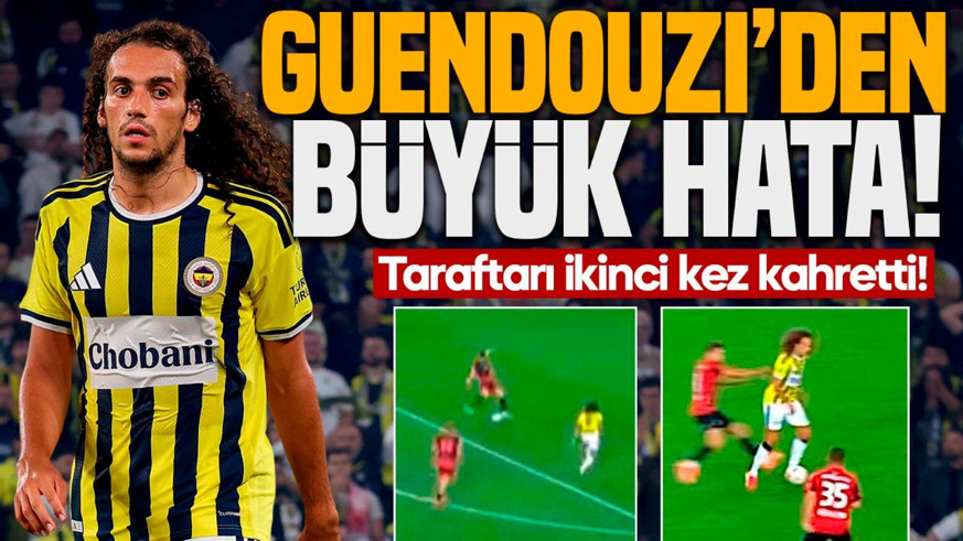 Fenerbahçe’de Guendouzi’den ikinci kez saç baş yoldurtan hata! Taraftarı sinirden delirtti