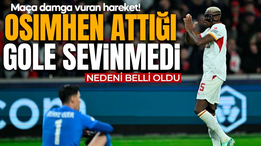 Osimhen’den eski takımına saygı! Lille’i attığı golden sonra sevinmedi