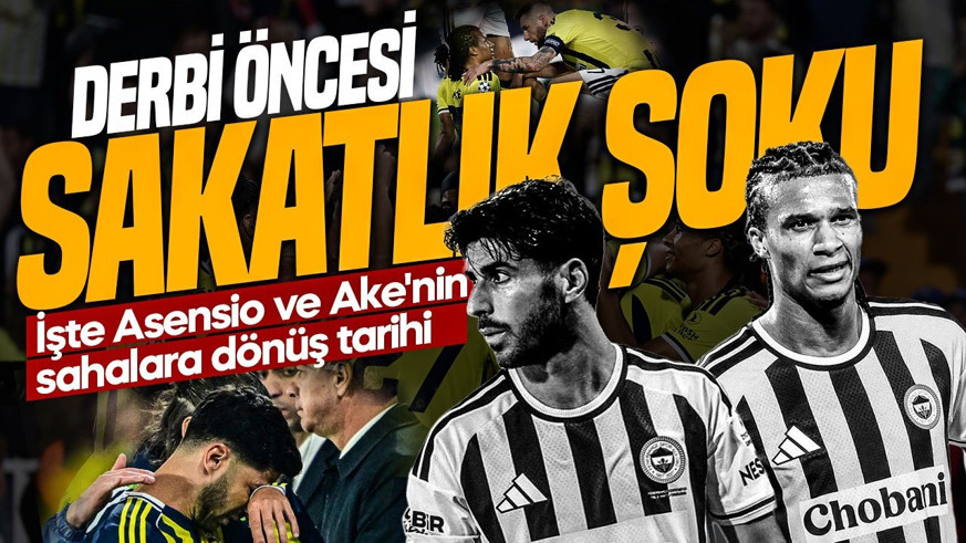 Fenerbahçe'de derbi öncesi kötü haber! İki yıldız için sakatlık şoku! Tam 3 ay yok