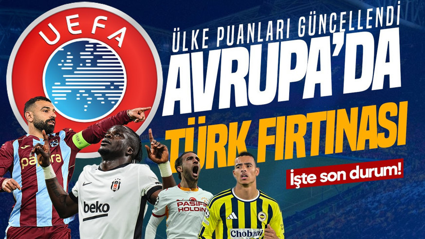 Avrupa'da Türk fırtınası! Ülke puanları güncellendi: İşte son durum!