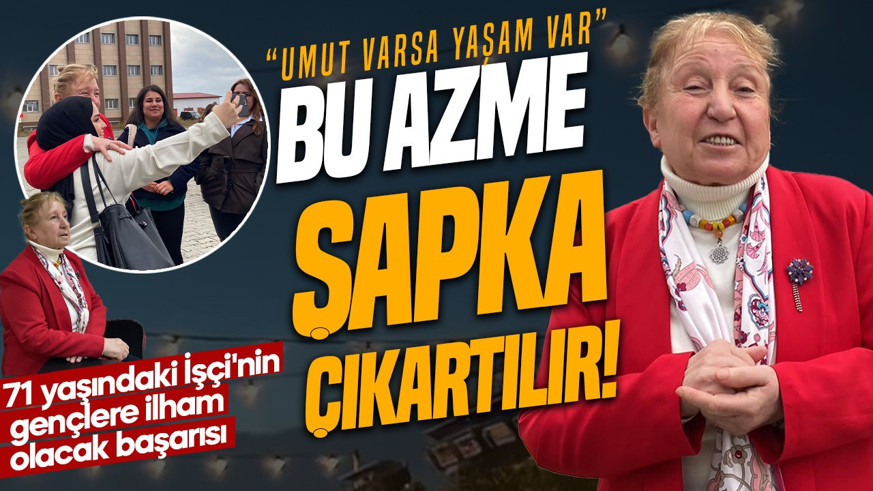 Bu azme şapka çıkartılır! 71 yaşındaki Ayşen Arda İşçi'nin gençlere ilham olacak başarısı: Umut varsa yaşam var