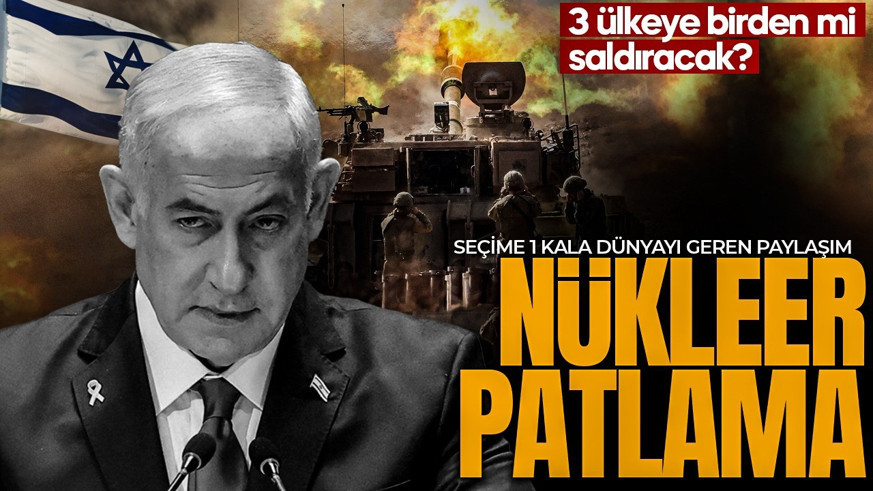 Seçime bir gün kala Netanyahu'dan skandal paylaşım! Dünya diken üstünde: Bu görselle gözdağı verdi