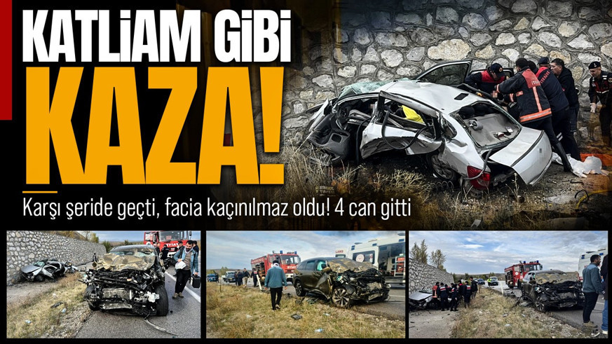 Çorum'da katliam gibi kaza! 4 kişi hayatını kaybetti