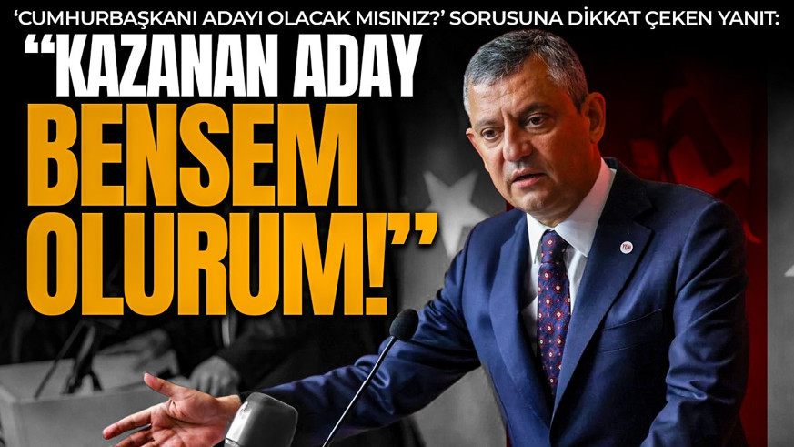 Özgür Özel'den adaylık sorusuna çarpıcı yanıt! Adaylık için tek ihtimal var