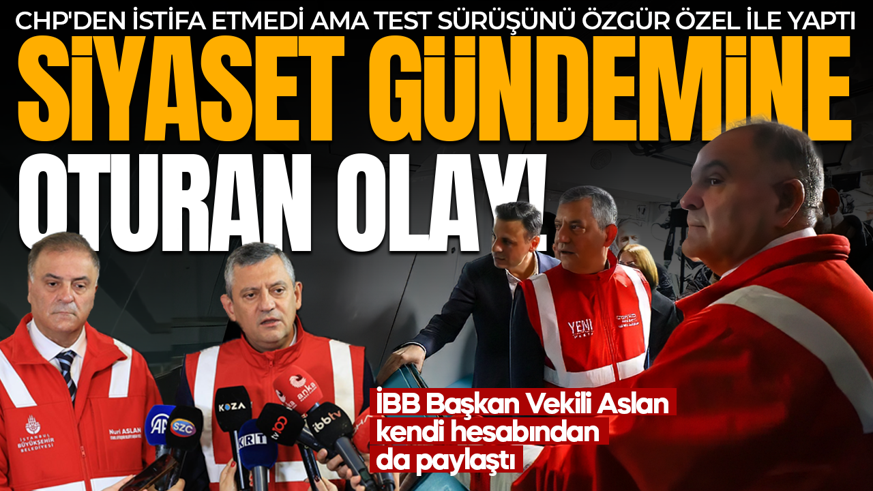 İstanbul'daki yeni metro hattının test sürüşünde dikkat çeken detay! CHP'li Aslan'ın yanında YENİ Parti lideri Özel yer aldı